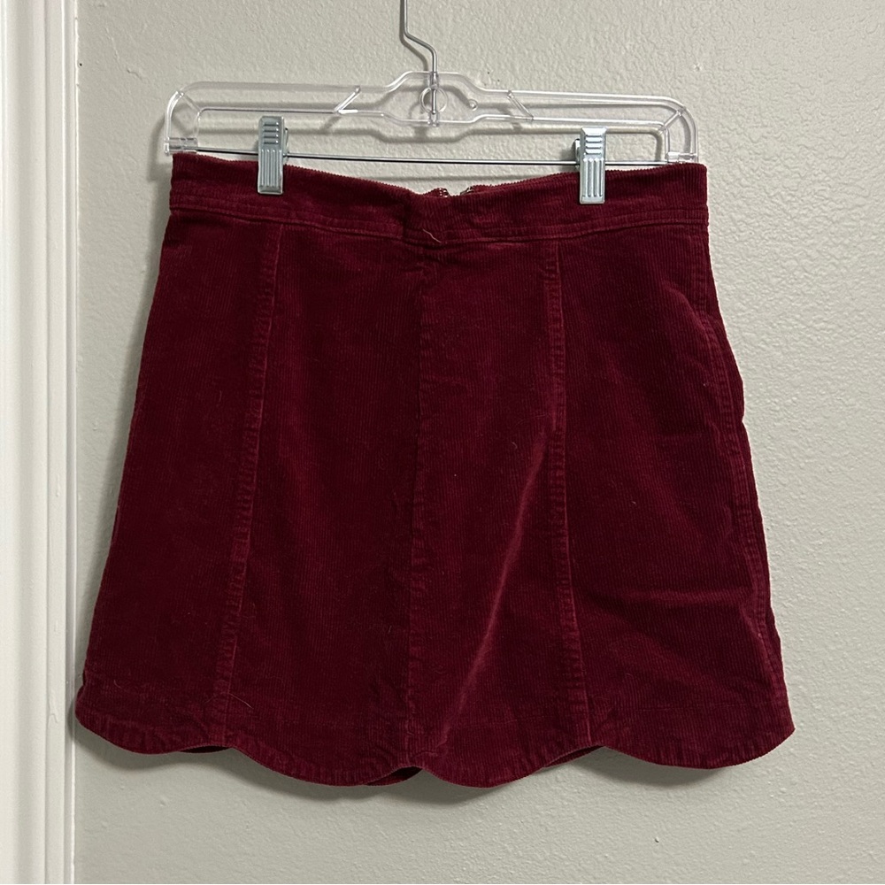 Altar’d State Burgundy Red Skirt Women's Size Medium